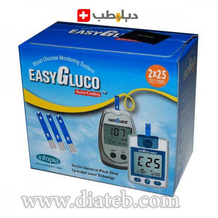 دستگاه تست قند خون ایزی گلوکو EASY GLUCO(نوار50عددی)