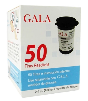 تصویر نوار تست قندخون گالا 50 عددی تاریخ 2027/05 GALA 
